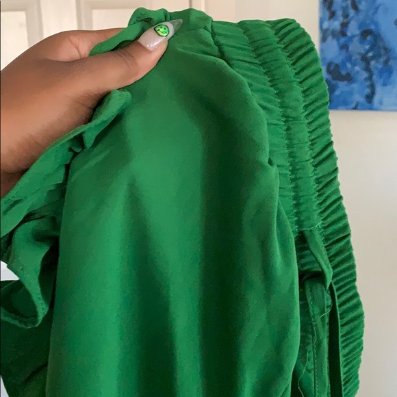 Green Ruffle Shorts - Picture 3 of 3